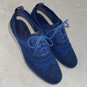 Cole Haan Grand O’s Men’s Casual Sneakers Size 10.5 M Blue Fabric Athleisure